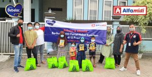 Alfamidi dan Bebelac Berikan 1.000 Parcel Hebat Kebaikan di 13 Provinsi 