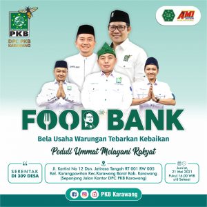 Gelar Food Bank  Serentak Di 309 Desa Se-Kabupaten Karawang,