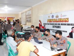 Polresta Cirebon Salurkan Bantuan Kepada Ratusan PKL Dan Nelayan