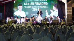 Para Ulama Doakan Ganjar Pranowo Pada Istighosah dan Sholawat Akbar Di Jawa Barat