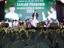 Para Ulama Doakan Ganjar Pranowo Pada Istighosah dan Sholawat Akbar Di Jawa Barat