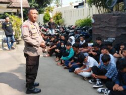 Deteksi Dini Tawuran Pelajar, Polsek Ciwaringin Amankan 49 Pelajar SMP