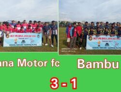 Tim Bambu FC Takluk oleh Maulana Motor FC dengan Adu Pinalti Score 3-1