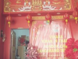 Vihara Kwan In Tang Pondok Cabe Mengadakan Imlek 2023, Berharap: “Penuh Berkah, Sehat dan Panjang Umur”