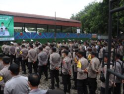 Amankan Harlah 1 Abad NU, Ribuan Personel Gabungan Apel dan Sholawat Bersama