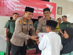 HUT Bhayangkara Ke 77, Polsek Cisauk Berikan Bansos dan Santunan Pada Anak Yatim