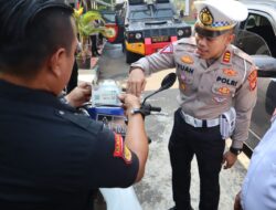 Buat Udara Tangsel lebih Bersih, Polres Tangsel Uji Emisi Kendaraan Dinas