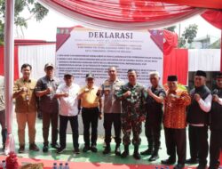 Bahaya Narkoba, Polres Metro Tangerang Kota Launching dan Deklarasi Kampung Bebas dari Narkoba di Ciledug