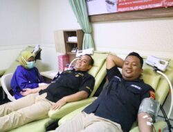 Donor Darah Personel Sihumas Polres Tangsel Sambut HUT Humas Polri Ke-72