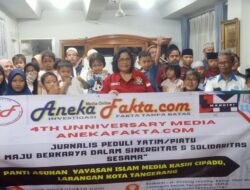 Di HUT ke 4 Tahun, Pimpinan Redaksi Media Online Aneka Fakta Berikan Santunan Kepada Panti Asuhan Yayasan Islam Media