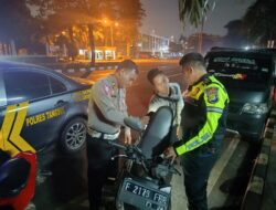 Polsek Cisauk Gelar Operasi Kejahatan Jalanan di Malam Hari