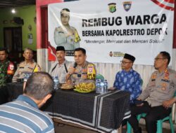 Plh Kapolres Metro Depok Gelar Rembug Warga Dengan Tema “Mendengar, Mencatat dan Mencari Solusi”