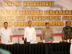 Polda Metro Gelar Rapat Koordinasi Guna Optimalisasi Kesiapan Pengamanan Pemungutan dan Perhitungan Suara