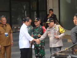 Kapolres Tangsel Pimpin Langsung Ratusan Personel Amankan Kunjungan RI 1 di Serpong