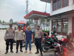 Unit Samapta Polsek Curug Himbau Pengelola SPBU untuk Tidak Melakukan Kecurangan