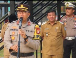 Kompol Bambang AS Pimpin Apel Gabungan Tiga Pilar di Alun Alun Kecamatan Pondok Aren Tangsel