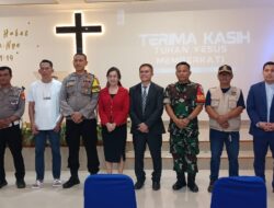 Pengamanan Ibadah Tahun Baru di Gereja GPDI Ekklesia Cisauk