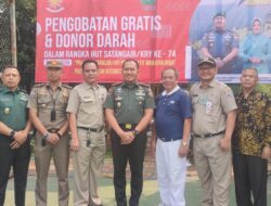 Pengobatan Gratis dan Donor Darah Meriahkan Perayaan HUT ke-74 Satangair/KRY