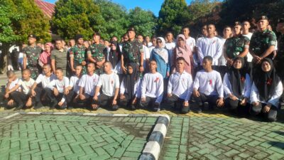 SMK Pertanian Terpadu Pekanbaru Riau Miliki Jiwa Kedisiplinan yang Tinggi, Pembaretan oleh Wadan Kavaleri 6/RBT Pasir Putih Riau