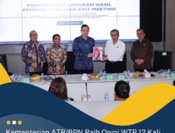 Kementerian ATR/BPN Raih Opini WTP 12 Kali Berturut-turut, Menteri AHY Apresiasi Kinerja Seluruh Jajaran