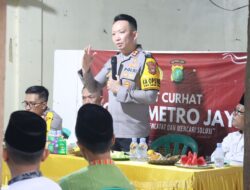 Jum’at Curhat, Kapolres Tangsel Sosialisasikan Program “CETAR” Ke Warga Kelurahan Jombang, Ciputat