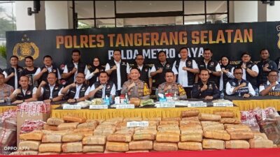 Luar Biasa, Polres Tangsel Berhasil Ungkap 642 Kg Ganja Jaringan Sumatera-Jawa