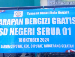 SDN Serua 01 Tangsel Menggelar Giat Simulasi Makan Siang Gratis Kerjasama Pemerintah Pusat Bersama Relawan Bela Bakti Negara