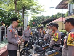 Jelang Tahap Pemungutan Suara, Polres Tangsel Cek Kesiapan Personel PAM TPS