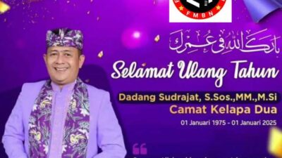 Segenap Ketua Umum Pengurus dan Jajaran Anggota FMBN Mengucapkan Selamat Milad Ke-50 Tahun Untuk Camat Kelapa Dua Kota Tangerang