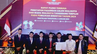 Sachrudin-Maryono Telah Ditetapkan Sebagai Walikota dan Wakil Walikota Tangerang 2024-2029