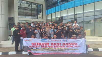 Forwat, KJK Tangerang Raya, FWJI Gelar Aksi Refleksi HPN 2025    