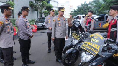 Antisipasi Gangguan Kamtibmas Menjelang Bulan Puasa Ramadhan 2025, Kapolres Metro Tangerang Cek Randis Patroli di Jajaran