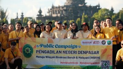 Kejar WBBM, PN Denpasar Kampanyekan Kemudahan Layanan