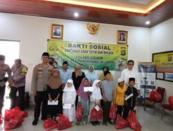 Berbagi Berkah di bulan Ramadan, Polsek Cisauk Gelar Bakti Sosial dan Santunan Anak Yatim dan Dhuafa