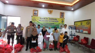 Berbagi Berkah di bulan Ramadan, Polsek Cisauk Gelar Bakti Sosial dan Santunan Anak Yatim dan Dhuafa