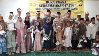 Polsek Pagedangan Gelar Pembagian Takjil dan Buka Puasa Bersama serta Santunan untuk Anak Yatim