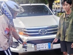 Sat Lantas Polres Tangsel Tindak Remaja di Serpong karena Bawa Mobil Berplat Asing