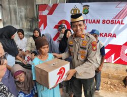 Peringati Hari Bhayangkara ke 79, Polsek Cisauk Bagikan Sembako untuk Masyarakat
