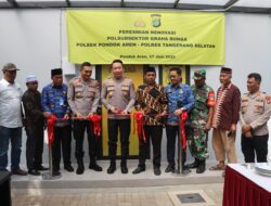 Polsubsektor Graha Bunga Kembali Beroperasi Pasca Renovasi, Kapolres Tangsel Resmikan Langsung