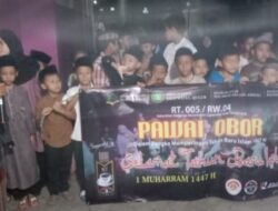 Pawai Obor RT 005 RW 04 Kelurahan Kenanga, Sambut Tahun Baru Islam 1447 Hijriah