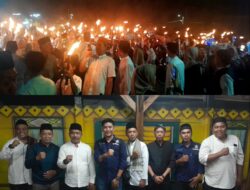 Meriah! Warga Ciater Barat Antusias Ikuti Pawai Obor Sambut Tahun Baru Islam 1447 H