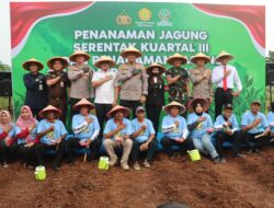 Kapolres Tangsel Dampingi Wakapolda Metro Jaya pada Kegiatan Penanaman Jagung Serentak Kuartal III Tahun 2025