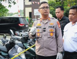 Dua Pelaku Curanmor Kelompok Rumpin Diringkus Polsek Pinang,10 Motor Disita