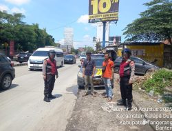 Jaga Kondusifitas, Polsek Kelapa Dua Gelar Patroli Strong Poin di Perbatasan