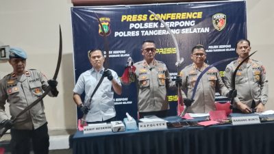 54 Remaja Hendak Tawuran di Serpong Diamankan Polisi, Bawa Sajam dan Molotov