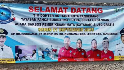 RS Tiara Karawaci dan Yayasan Panca Budidarma Putra Gelar Bakti Sosial Pemeriksaan USG Ibu Hamil Hingga Deteksi Katarak Lansia 