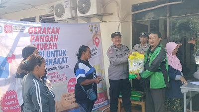 Polsek Ciputat Timur Gelar Gerakan Pangan Murah “Polri untuk Masyarakat”