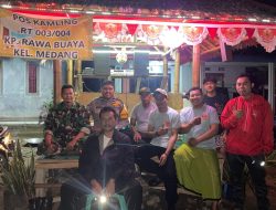 Polsek Pagedangan Gelar Siskamling Terpadu Bersama 4 Pilar di Kelurahan Medang