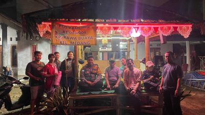 Poskamling Terpadu Polsek Pagedangan, Wujud Sinergi 4 Pilar Jaga Kamtibmas di Kelurahan Medang