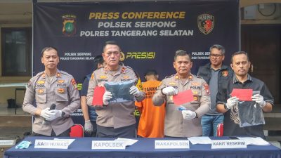 Kurun Waktu 1×24 Jam, Polsek Serpong Tangkap Pelaku Penusukan Pedagang Krupuk